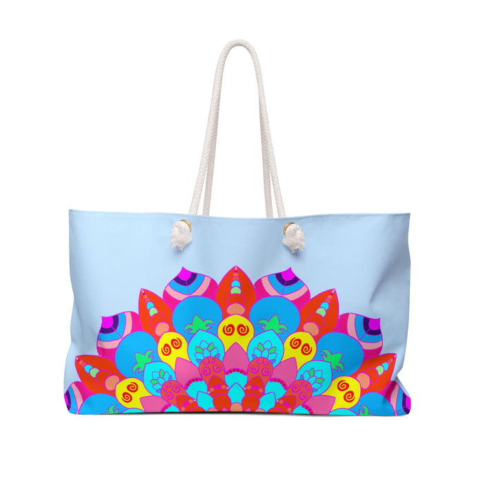 Borsa da weekend floreale audace per viaggi e fughe avventurose