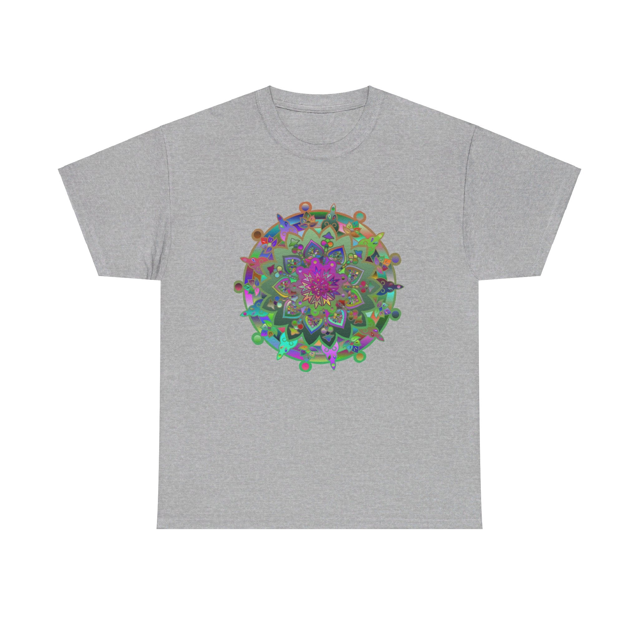 Unique and stylish unisex tee with a striking mandala design