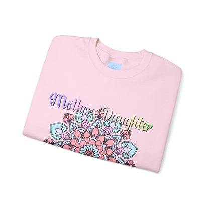 Beautiful unisex crewneck sweatshirt featuring the words 'Mother-Daughter Bond' - the perfect birthday gift for Mom