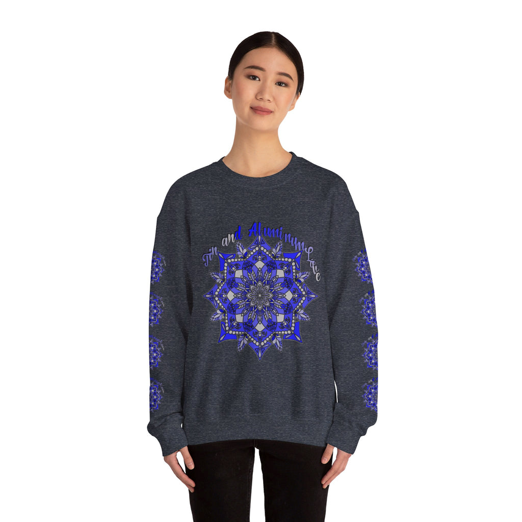 Premium unisex sweatshirt featuring Tin and Aluminum Love anniversary design in soft and durable fabric