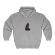Black cat watercolor hoodie with a unique and eye-catching design