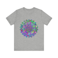 Colorful Mandala T-Shirt with an intricate and vibrant design, perfect for adding a pop of color to your wardrobe