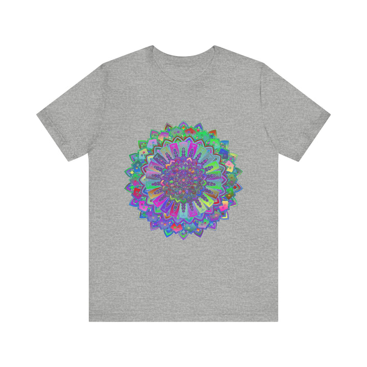 Colorful Mandala T-Shirt with an intricate and vibrant design, perfect for adding a pop of color to your wardrobe