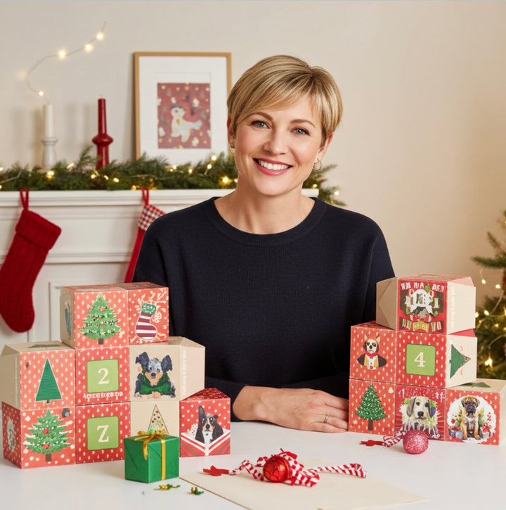 DIY Christmas Advent Calendar Boxes - Doggy Style PDF