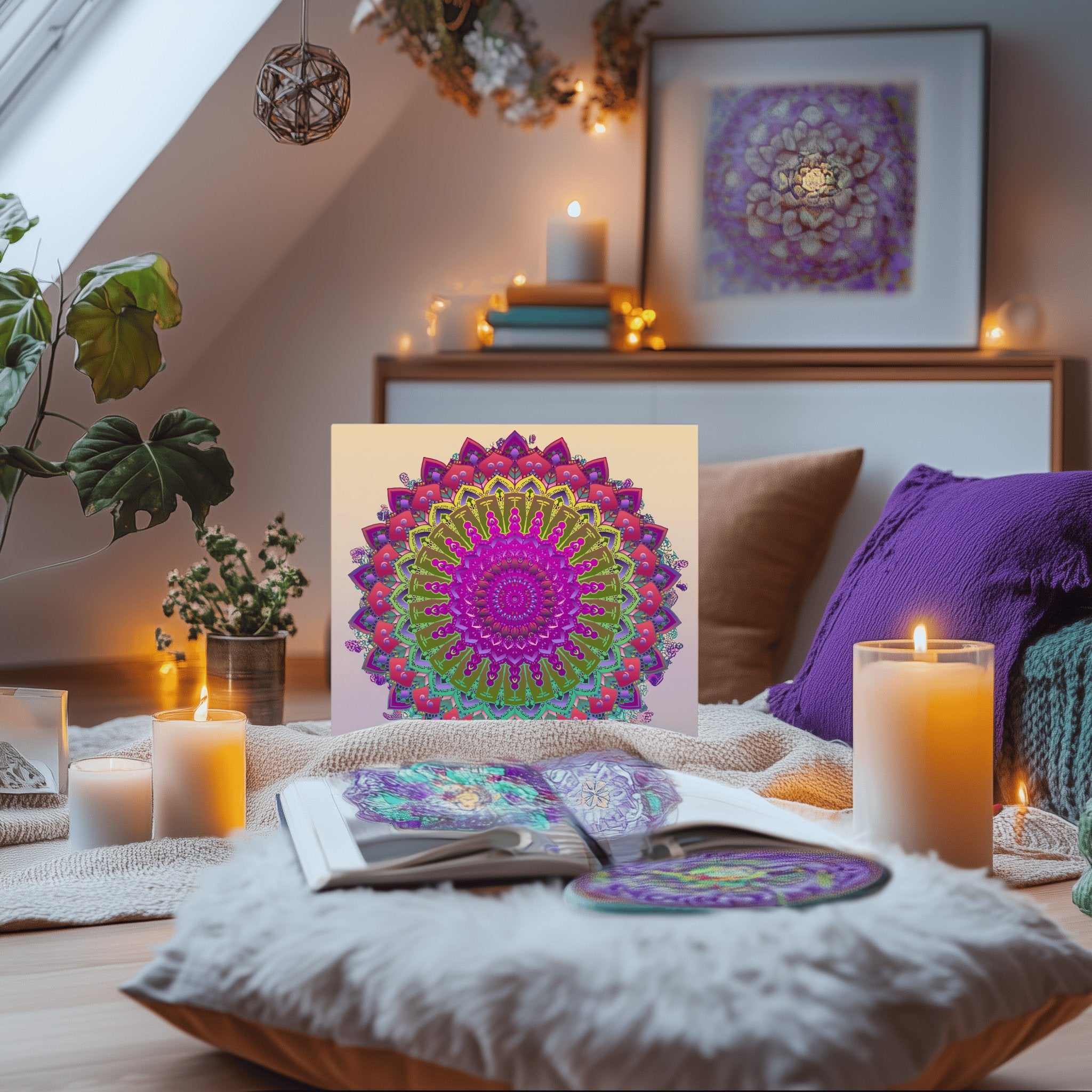 7 Colorful Mandala Art Designs, Transparent PNG digital download - Blululi