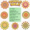7 Colorful Mandala Art Designs, Transparent PNG digital download - Blululi