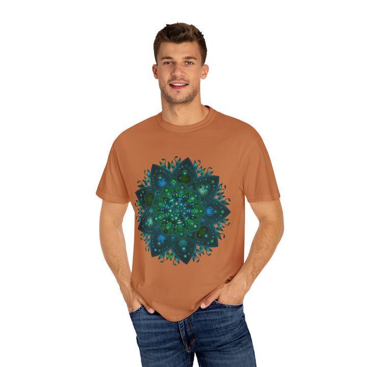 Beautiful and detailed hand-drawn unisex mandala t-shirt design