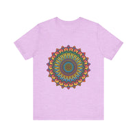 Colorful Intricate Mandala Meditation Tee featuring vibrant and intricate design