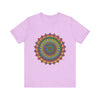 Colorful Intricate Mandala Meditation Tee featuring vibrant and intricate design