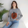 Beautifully handcrafted unisex crewneck sweatshirt with mandala ghost design