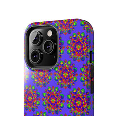 Tiled Hand Drawn Mandala Rainbow Phone Case - Standard alt text 12