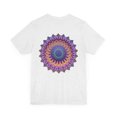 Colorful and intricate mandala design on a comfortable t-shirt promoting spiritual peace and harmony