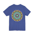 Vibrant Mandala Tee featuring intricate spiritual design for peace and harmony