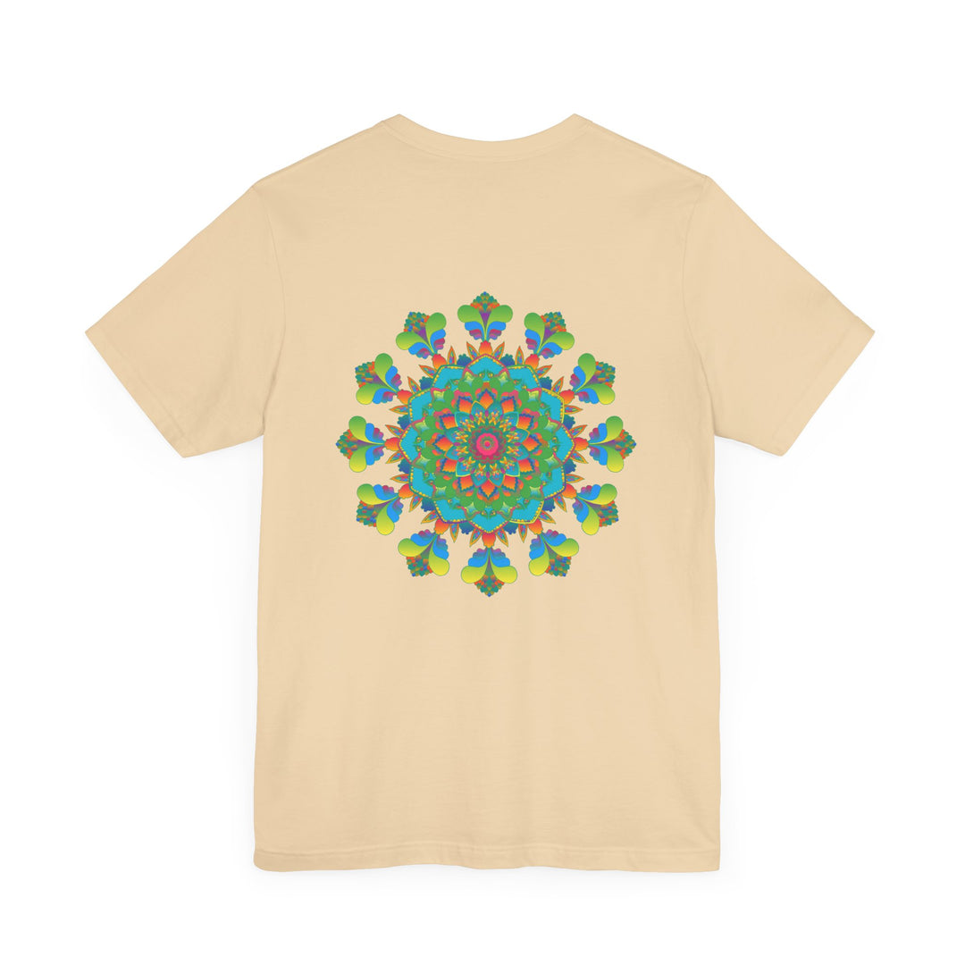 Colorful mandala design t-shirt with spiritual vibes and psychedelic patterns