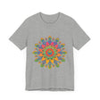 Vibrant Mandala Tee with an intricate and colorful design, perfect for adding a pop of color to your wardrobe