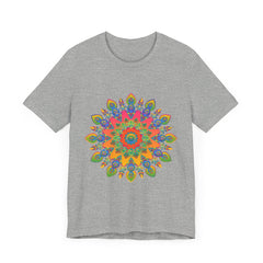Vibrant Mandala Tee with an intricate and colorful design, perfect for adding a pop of color to your wardrobe