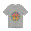 Vibrant Mandala Tee with an intricate and colorful design, perfect for adding a pop of color to your wardrobe