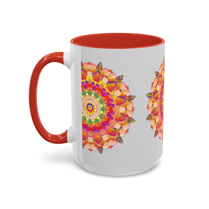 Beautiful coffee mug with intricate mandala art design