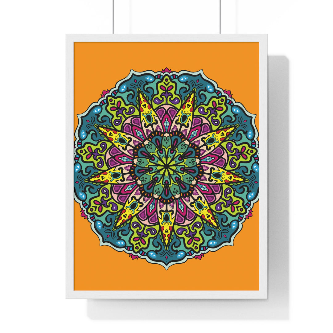 Beautifully crafted mandala art with intricate patterns and vibrant colors