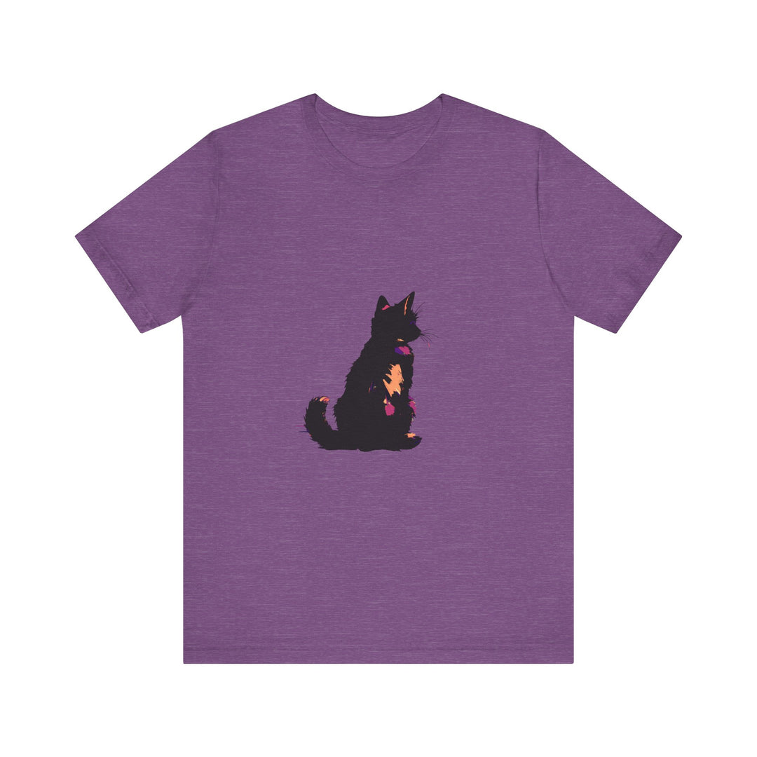 Black Cat Mystery Abstract T-Shirt featuring a unique and intriguing design