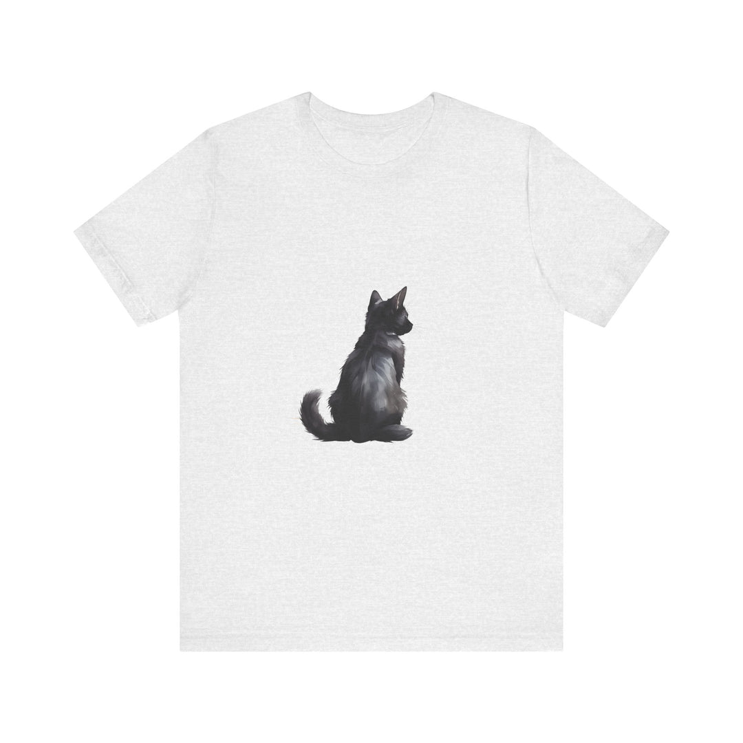 Black Cat Mystery T-Shirt with a stylish and mysterious design perfect for cat lovers