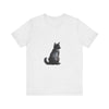 Black Cat Mystery T-Shirt with a stylish and mysterious design perfect for cat lovers