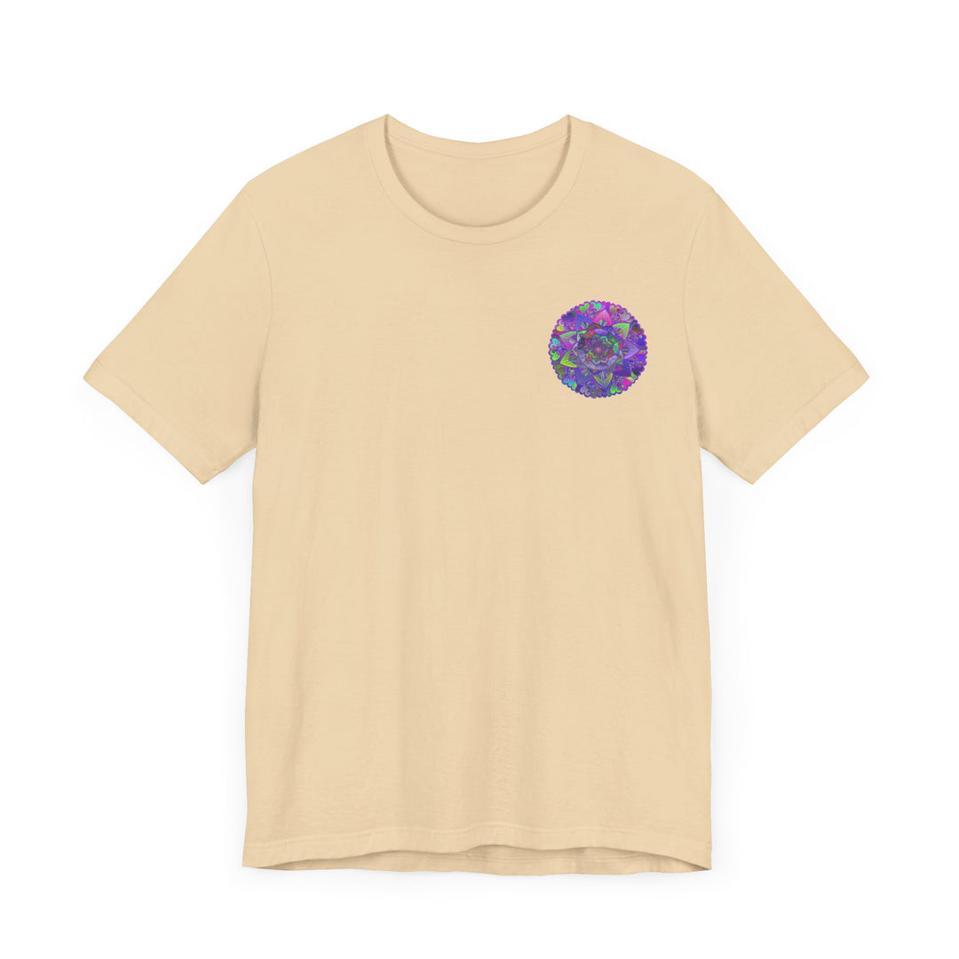 Vibrant Mandala Tee featuring intricate spiritual design symbolizing peace and harmony