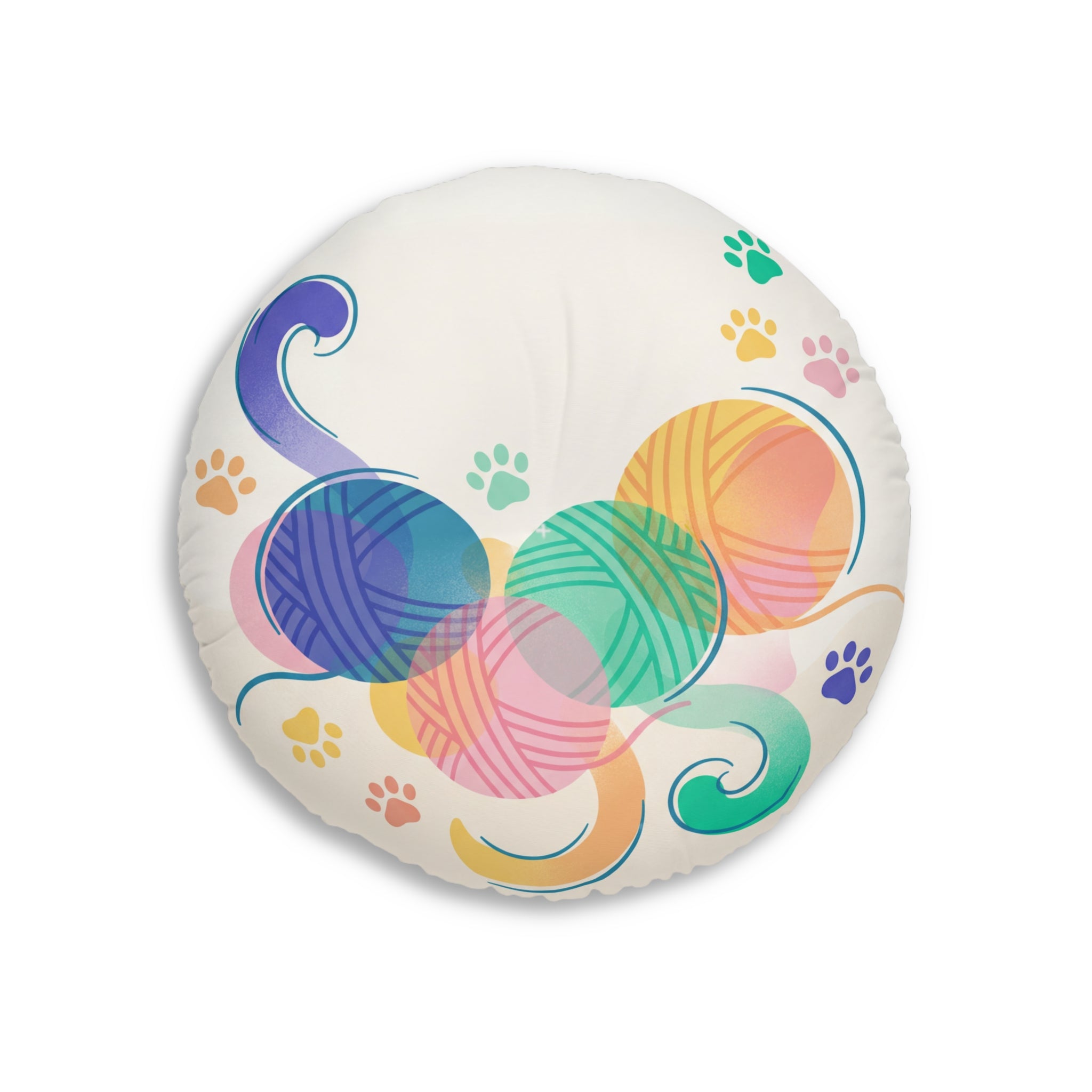 Dreamy Double-Exposure Cat Floor Pillow