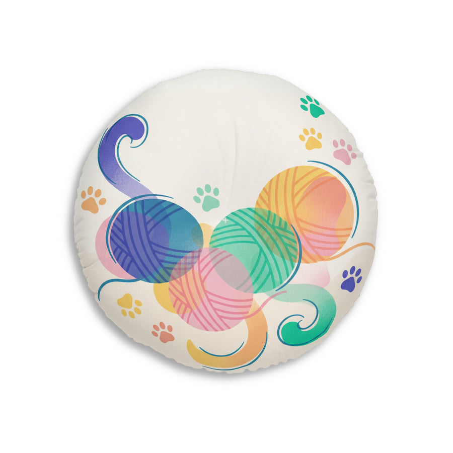 Dreamy Double-Exposure Cat Floor Pillow