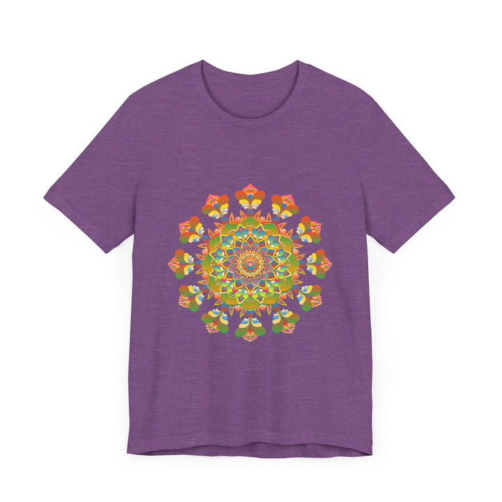 Vibrant Mandala Tee featuring intricate and colorful design, perfect for adding a pop of color to your wardrobe