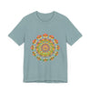 Vibrant Mandala Tee featuring a colorful and intricate design, perfect for adding a pop of color to your wardrobe