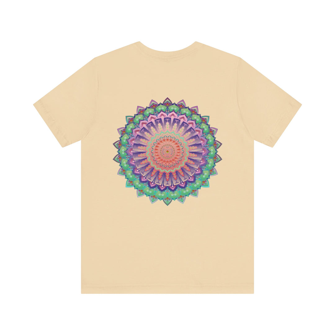 A beautiful Mandala Tee featuring intricate designs for spiritual peace and harmony