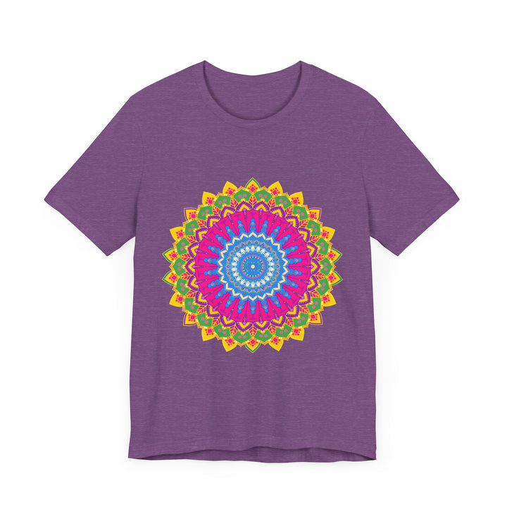 Vibrant Mandala Tee featuring colorful and intricate design perfect for adding a pop of color to your wardrobe