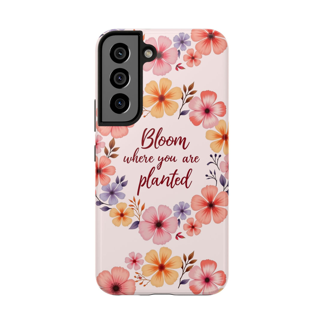 Beautiful light pink flower garland bloom phone case for your device