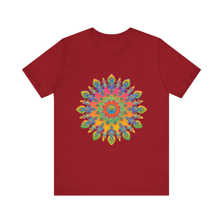 Vibrant Mandala Tee with an intricate and colorful design perfect for adding a pop of color to any outfit