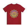 Vibrant Mandala Tee with an intricate and colorful design perfect for adding a pop of color to any outfit