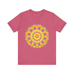Colorful and intricate mandala design tee shirt with spiritual and artistic vibes