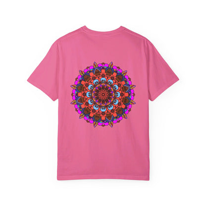 Unisex Mandala T-Shirt with Hand-Drawn Mandala Art made of 100% Ring-Spun Cotton, Garment-Dyed for Extra Comfort, perfect for men and women