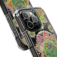 Gorgeous Mandala MagSafe®-Compatible iPhone 14/15 Impact Case with intricate design and reliable impact resistance
