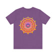 Vibrant mandala t-shirt with intricate spiritual design representing peace and harmony, perfect for those seeking inner balance and tranquility