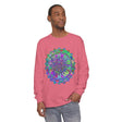 Colorful and intricate mandala design long sleeve t-shirt for a vibrant style statement
