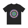 Vibrant Mandala Tee featuring a colorful and intricate design perfect for adding a pop of color to your wardrobe