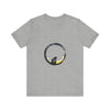 Black Cat Moon Tee, a whimsical style t-shirt featuring a mystical feline under the night sky