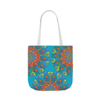 Canvas Tote Bag in Bright Tropical Colors for Summer Fun