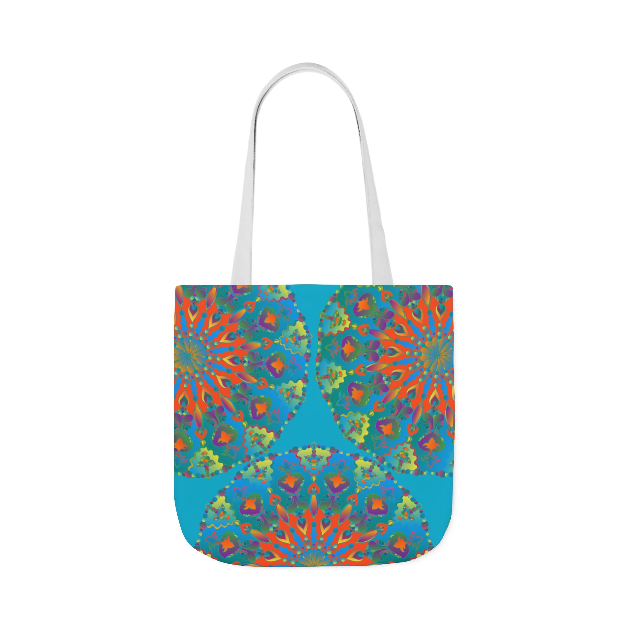 Canvas Tote Bag in Bright Tropical Colors for Summer Fun