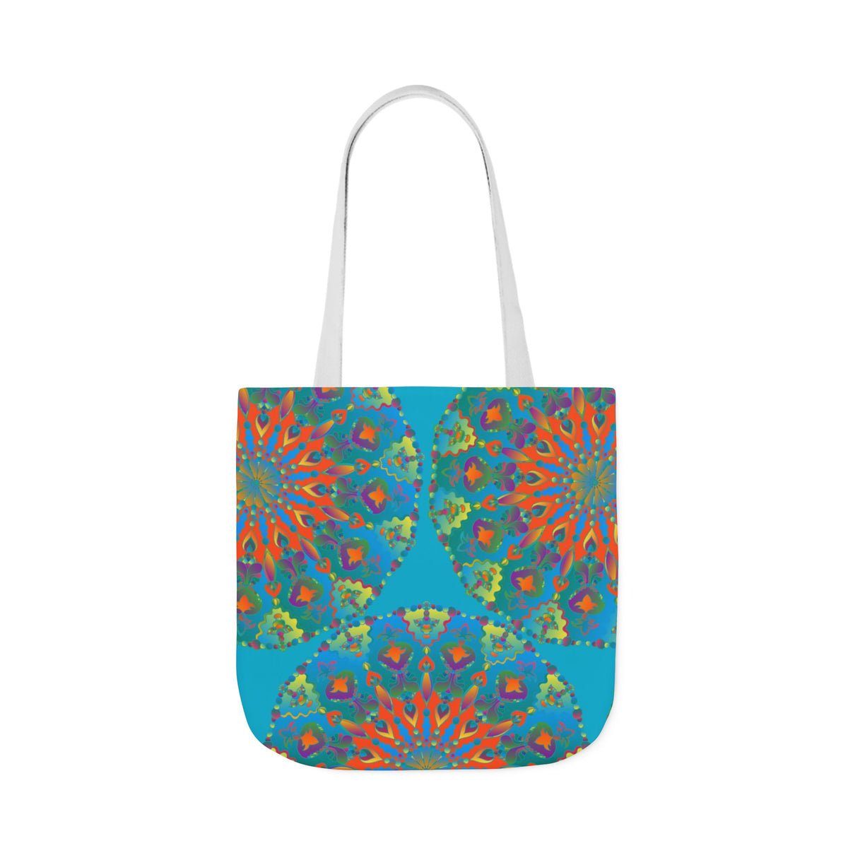 Canvas Tote Bag in Bright Tropical Colors for Summer Fun