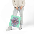Mandala 'Love You Mom' Canvas Tote — Floral Mother's Day Gift Bag