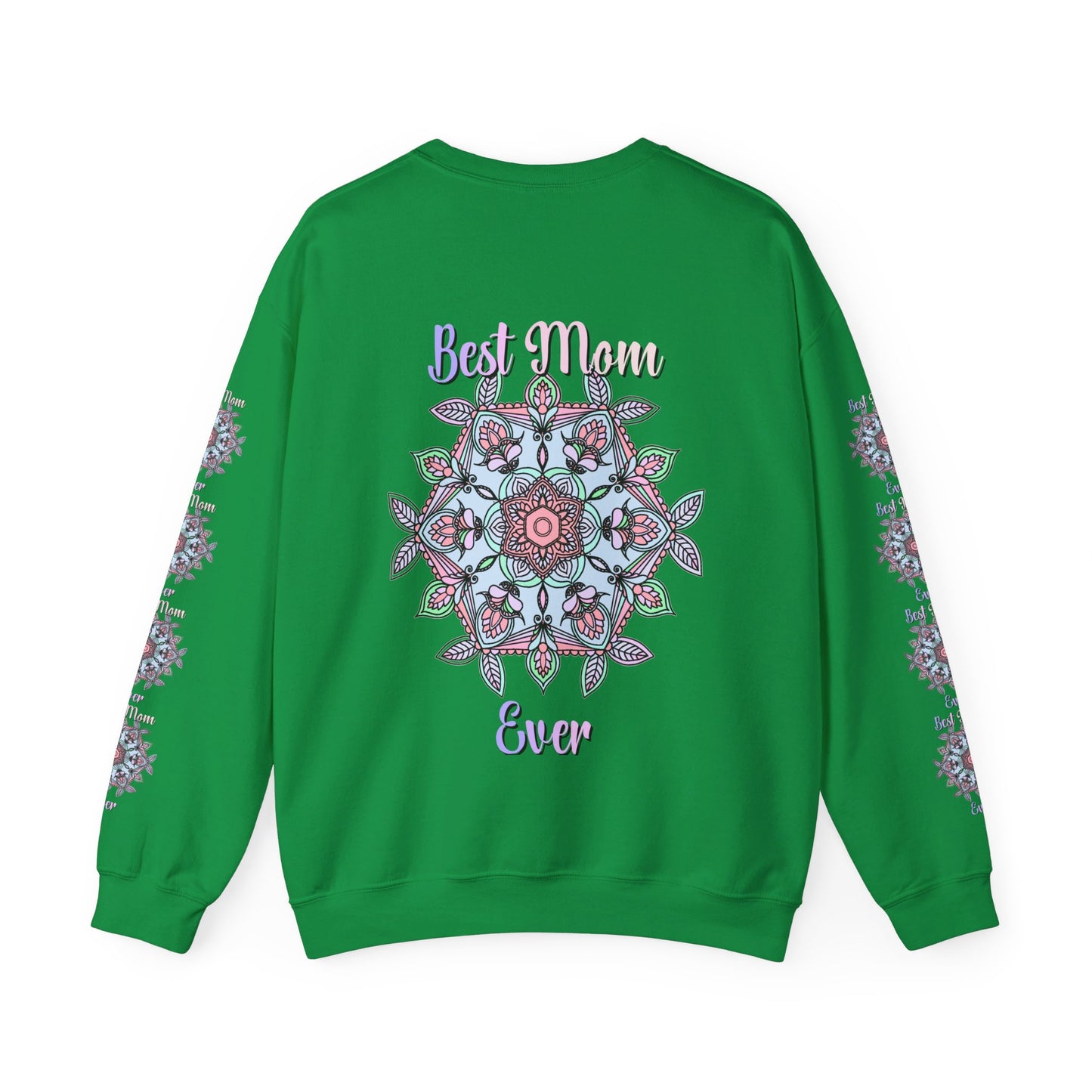 Cozy and stylish unisex crewneck sweatshirt with 'Best Mom Ever' design, perfect for gifting on mom's birthday