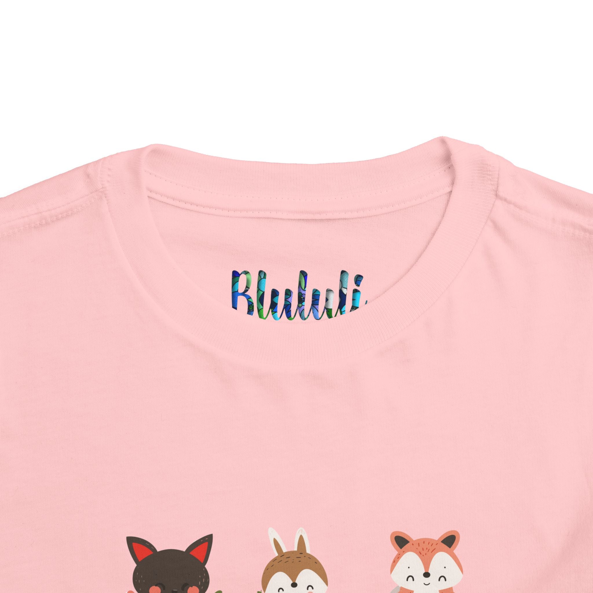 Animal Love Kleinkind T-Shirt, süße Cartoon Tiere T-Shirt für Kinder 