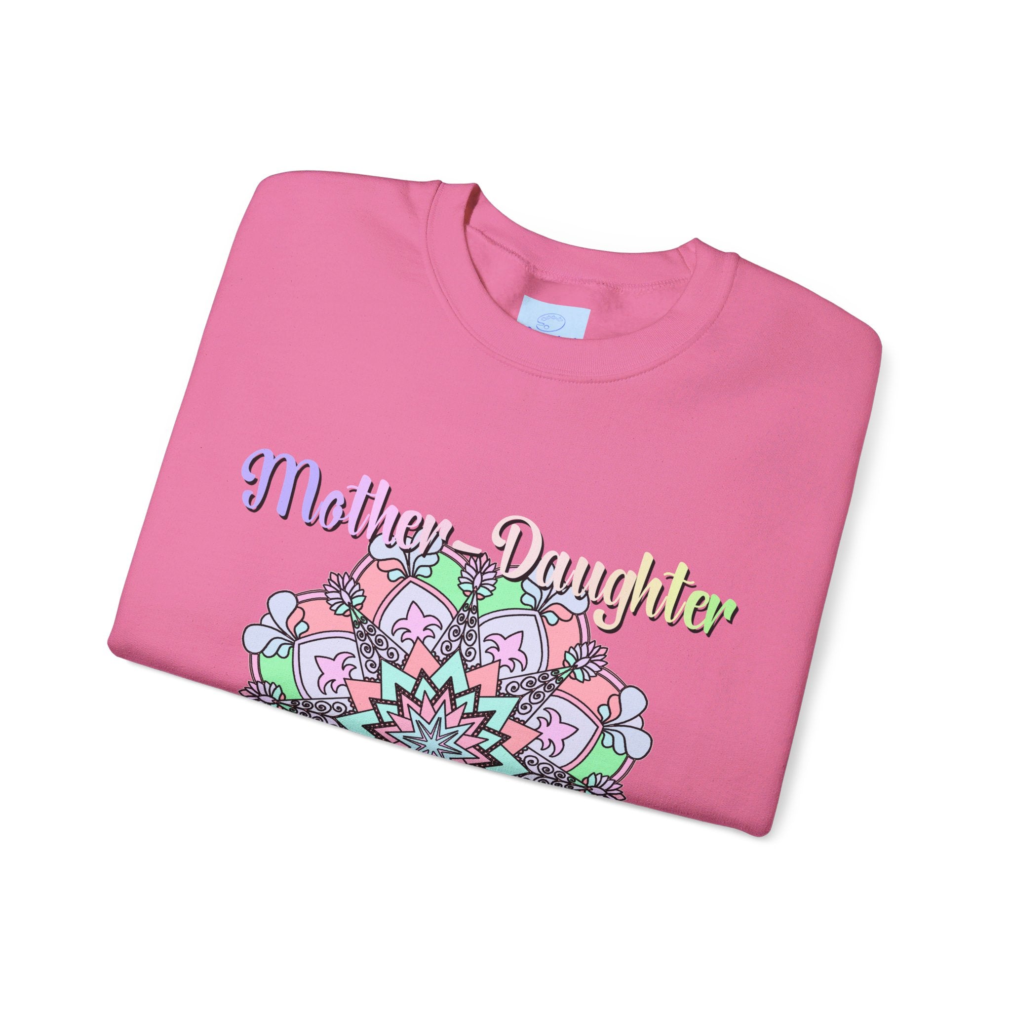 Cozy, stylish unisex sweatshirt featuring 'Mother-Daughter Bond' design, ideal birthday gift for Mom